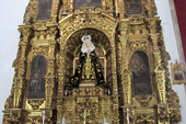 Retablo de la Virgen de los Dolores. 1753 Parroquia San Miguel Arcángel. Cumbres Mayores (Huelva).