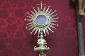 Custodia. Querétaro (México). Primer tercio siglo XVIII. Parroquia del Salvador. Cortegana (Huelva).