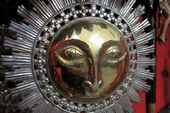 Manifestador para el Santísimo Sacramento (detalle). Primer tercio siglo XVIII. Parroquia del Salvador. Cortegana (Huelva).