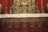 Retablo (detalle frontal). 1685. San Luis de Potosí (México). Capilla del Sagrario. Prioral de Nuestra Señora de los Milagros. Puerto de Santa María (Cádiz).