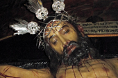 Cristo de la Misericordia. México. Siglo XVI. Iglesia de Nuestra Señora de los Ángeles. Santos de Maimona (Badajoz)