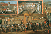 Melchor Pérez de Holguín. Entrada del Virrey Morcillo en Potosí. Bolivia. 1716.